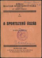 Bárány István: A sportszerű úszás. Bp., 1929. Kókai. 115p. Képekkel illusztrált, Kissé gyűrött papírkötésben.