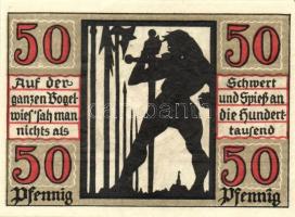 Német Birodalom/Weimari Köztársaság/ Naumburg 1920. 50Pf(12x) 12klf db, teljes sor T:I