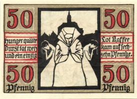 Német Birodalom/Weimari Köztársaság/ Naumburg 1920. 50Pf(12x) 12klf db, teljes sor T:I