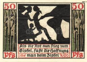 Német Birodalom/Weimari Köztársaság/ Naumburg 1920. 50Pf(12x) 12klf db, teljes sor T:I