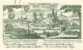 Német Birodalom/Weimari Köztársaság/ Diez 1920. 10Pf + 25Pf + 50Pf 3klf db, teljes sor T:I