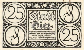 Német Birodalom/Weimari Köztársaság/ Diez 1920. 10Pf + 25Pf + 50Pf 3klf db, teljes sor T:I