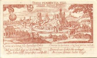 Német Birodalom/Weimari Köztársaság/ Diez 1920. 10Pf + 25Pf + 50Pf 3klf db, teljes sor T:I