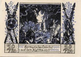 Német Birodalom/Weimari Köztársaság/ Frankenhausen 1921. 50Pf(6x) 6klf db, teljes sor T:I