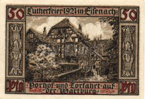 Német Birodalom/Weimari Köztársaság/ Eisenach 1921. 50Pf(6x) 6klf db, teljes sor T:I