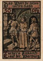 Német Birodalom/Weimari Köztársaság/ Eisenach 1921. 50Pf(6x) 6klf db, teljes sor T:I