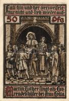 Német Birodalom/Weimari Köztársaság/ Eisenach 1921. 50Pf(6x) 6klf db, teljes sor T:I