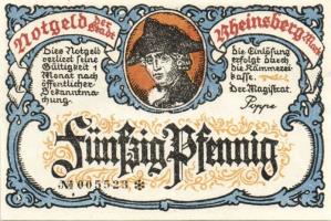 Német Birodalom/Weimari Köztársaság/ Rheinsberg 1922. 25Pf(4x) + 50Pf(4x) + 75Pf(4x) összesen 12klf ...