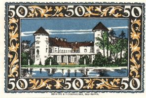 Német Birodalom/Weimari Köztársaság/ Rheinsberg 1922. 25Pf(4x) + 50Pf(4x) + 75Pf(4x) összesen 12klf ...