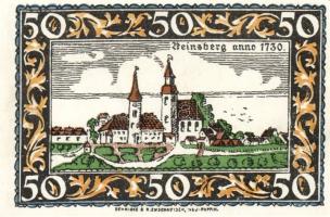 Német Birodalom/Weimari Köztársaság/ Rheinsberg 1922. 25Pf(4x) + 50Pf(4x) + 75Pf(4x) összesen 12klf ...