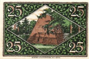 Német Birodalom/Weimari Köztársaság/ Rheinsberg 1922. 25Pf(4x) + 50Pf(4x) + 75Pf(4x) összesen 12klf ...