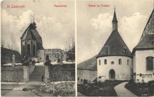 1913 Sankt Lambrecht, Peterskirche, Karner im Friedhof / churches, from postcard booklet (EK)