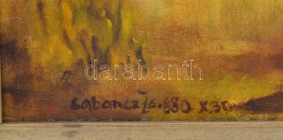 Labancz Zs. jelzéssel: Őszi erdő. Olaj, vászon. Jelzett. Keretben. 95x69 cm