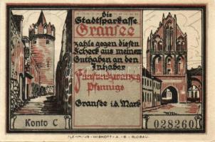 Német Birodalom/Weimari Köztársaság/ Gransee D.N. 25Pf + 50Pf + 75Pf + 1,25M + 1,75M 5klf db, teljes...