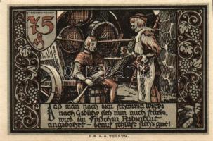 Német Birodalom/Weimari Köztársaság/ Gransee D.N. 25Pf + 50Pf + 75Pf + 1,25M + 1,75M 5klf db, teljes...