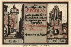 Német Birodalom/Weimari Köztársaság/ Gransee D.N. 25Pf + 50Pf + 75Pf + 1,25M + 1,75M 5klf db, teljes...