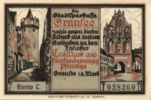 Német Birodalom/Weimari Köztársaság/ Gransee D.N. 25Pf + 50Pf + 75Pf + 1,25M + 1,75M 5klf db, teljes...