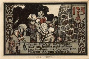 Német Birodalom/Weimari Köztársaság/ Gransee D.N. 25Pf + 50Pf + 75Pf + 1,25M + 1,75M 5klf db, teljes...