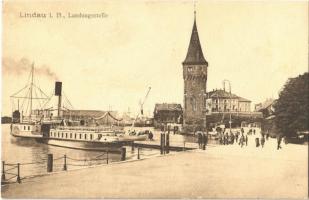 Lindau, Landungsstelle / port, ship, SS Saentis