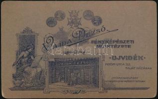 cca 1915 Katonaportré, keményhátú fotó Vajda Dezső műterméből, 10×6 cm