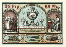 Német Birodalom/Weimari Köztársaság/ Plane 1921. 10Pf + 25Pf + 50Pf 3klf db, teljes sor T:I