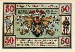 Német Birodalom/Weimari Köztársaság/ Plane 1921. 10Pf + 25Pf + 50Pf 3klf db, teljes sor T:I