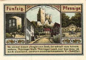 Német Birodalom/Weimari Köztársaság/ Plane 1921. 10Pf + 25Pf + 50Pf 3klf db, teljes sor T:I