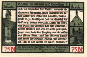Német Birodalom/Weimari Köztársaság/ Pössneck 1921. 25Pf(3x) + 50Pf(3x) + 75Pf(4x) összesen 10klf db...
