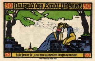 Német Birodalom/Weimari Köztársaság/ Pössneck 1921. 25Pf(3x) + 50Pf(3x) + 75Pf(4x) összesen 10klf db...