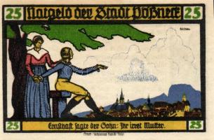 Német Birodalom/Weimari Köztársaság/ Pössneck 1921. 25Pf(3x) + 50Pf(3x) + 75Pf(4x) összesen 10klf db...