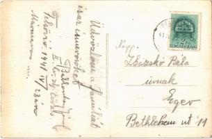 1941 Felsővisó, Viseu de Sus; látkép, fatelep, fűrésztelep, templomok / general view, sawmill, churc...