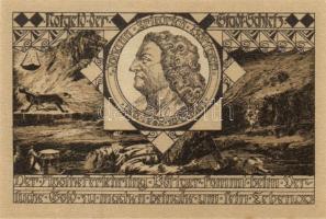 Német Birodalom/Weimari Köztársaság/ Schleiz 1921. 50Pf(8x) 8klf db, teljes sor T:I