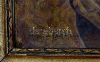 Henczné Deák Adrienne (1890-1956): Csendélet. Olaj, vászon, jelzett. 47x36 cm keretben