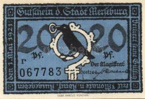 Német Birodalom/Weimari Köztársaság/ Merseburg 1921. 5Pf + 10Pf + 20Pf + 50Pf (6x) összesen 10klf db...