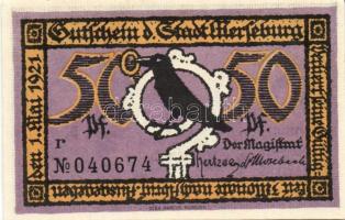 Német Birodalom/Weimari Köztársaság/ Merseburg 1921. 5Pf + 10Pf + 20Pf + 50Pf (6x) összesen 10klf db...