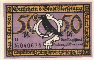 Német Birodalom/Weimari Köztársaság/ Merseburg 1921. 5Pf + 10Pf + 20Pf + 50Pf (6x) összesen 10klf db...