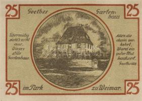 Német Birodalom/Weimari Köztársaság/ Weimar 1921. 25Pf(6x) 6klf db, teljes sor T:I