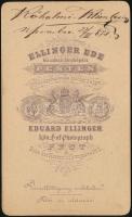 1874 Kőhalmi (Klimstein) József (1843-1906) teológus, aláírt keményhátú fotó, 10×6 cm