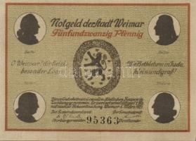 Német Birodalom/Weimari Köztársaság/ Weimar 1921. 25Pf(6x) 6klf db, teljes sor T:I