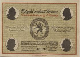 Német Birodalom/Weimari Köztársaság/ Weimar 1921. 25Pf(6x) 6klf db, teljes sor T:I