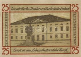 Német Birodalom/Weimari Köztársaság/ Weimar 1921. 25Pf(6x) 6klf db, teljes sor T:I