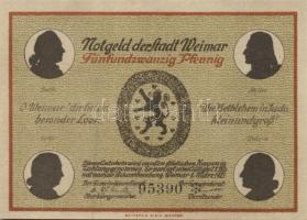 Német Birodalom/Weimari Köztársaság/ Weimar 1921. 25Pf(6x) 6klf db, teljes sor T:I