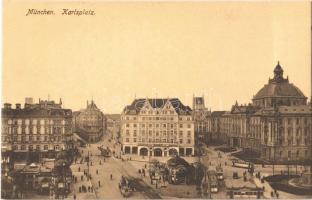 München, Munich; Karlsplatz / street view, trams
