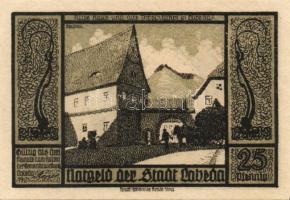 Német Birodalom/Weimari Köztársaság/ Lobeda 1921. 10Pf + 25Pf(3x) + 50Pf(4x) összesen 8klf db, telje...