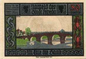 Német Birodalom/Weimari Köztársaság/ Lobeda 1921. 10Pf + 25Pf(3x) + 50Pf(4x) összesen 8klf db, telje...