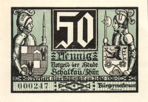 Német Birodalom/Weimari Köztársaság/ Schalkau 1921. 50Pf(6x) 6klf db, teljes sor T:I