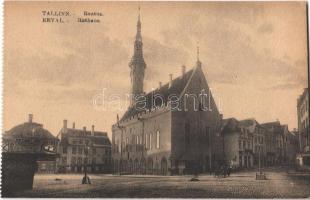 Tallinn, Reval; Rathaus / town hall, from postcard booklet