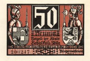 Német Birodalom/Weimari Köztársaság/ Schalkau 1921. 50Pf(6x) 6klf db, teljes sor T:I