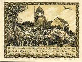 Német Birodalom/Weimari Köztársaság/ Lenzen 1922. 50Pf(3x) + 75Pf(3x) 6klf db, teljes sor T:I