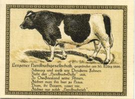 Német Birodalom/Weimari Köztársaság/ Lenzen 1922. 50Pf(3x) + 75Pf(3x) 6klf db, teljes sor T:I